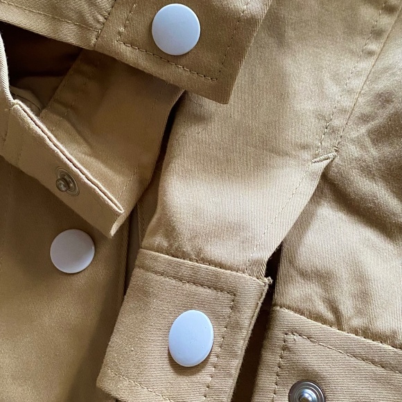 Child's Khaki Trench Coat, Jacket. Uncle Cotton, S. 6-7, Like New - Picture 12 of 14